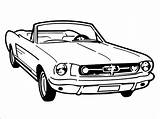 Coloring Old Mustang Convertible Vintage Pages Cars School Antique Coloringbay sketch template