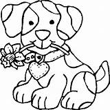 Coloring Pages Dog Printable Kids Colouring Fascinating 13th June sketch template