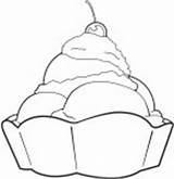 Cream Whipped Coloring Pages Template Ice sketch template