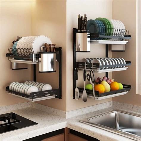 kitchen dish rack ways    home  elegant   budget