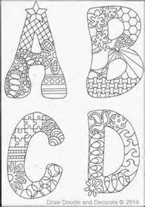 coloring pages lettering alphabet doodle lettering coloring pages