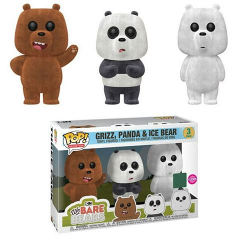 We Bare Bears Funko Pop Animation Grizz Panda And Ice Bear Vinyl Figure
