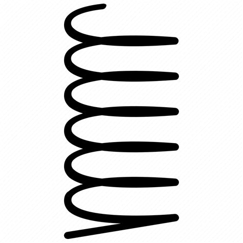 absorber compression spring flexible spiral spring torsion spring icon   iconfinder