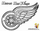 Coloring Hockey Nhl Pages Logos Logo Wings Red Detroit Print Colouring Mascots Blackhawks Team Chicago Sports Symbols Sheets Color Kids sketch template