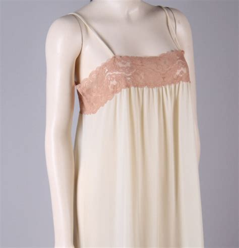Vintage Emilio Pucci Nude Lace Night Gown Formfit Rogers Size Etsy