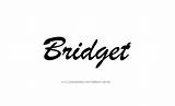 Bridget Tattoo Name Designs sketch template