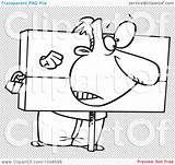 Cartoon Stocks Clip Punished Illustration Outline Guy Being Royalty Rf Transparent Toonaday Background Leishman Ron Regarding Notes Quick sketch template