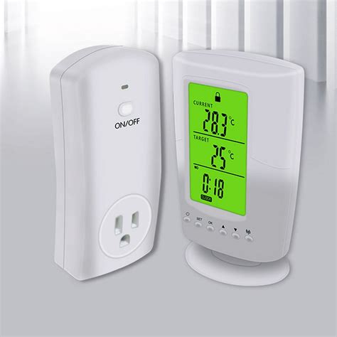 smart programmable wireless thermostat automatic ac    plug  heating cooling