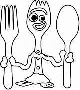 Forky sketch template