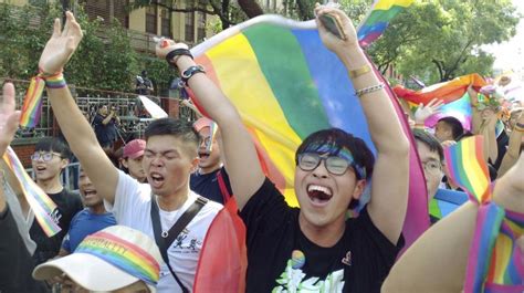 historic day for asia as taiwan holds first gay marriage