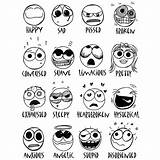 Feelings Feeling Emotions Faces Coloring Pages Chart Today Feel Printable Emotion Funny Moods Worksheet Worksheets Board Draw Face English Drawings sketch template