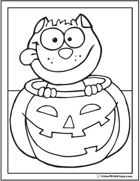 halloween printable coloring pages customizable
