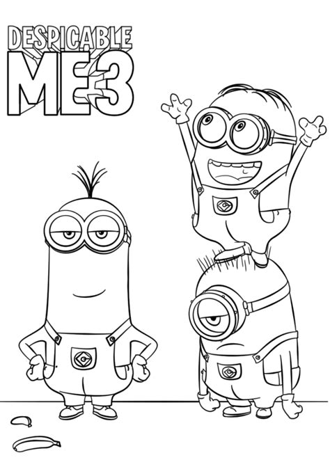 minions coloring pages printable