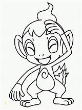 Pokemon Coloring Chimchar Pages Monferno Divyajanani Color Getcolorings Popular Inspiration Pearl sketch template