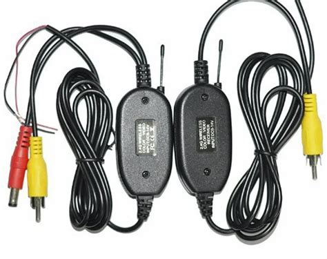 wireless rca video transmitter receiver  car backup camera  wireless rca video