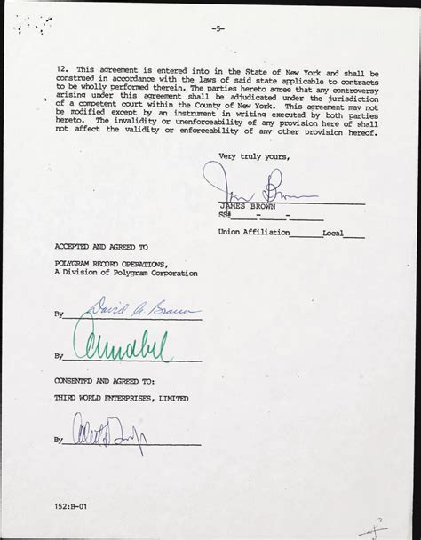 signed agreement christies