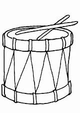 Drum Coloring Drawing Clipart Pages Printable Large sketch template