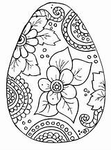 Coloring Pages Pysanky Egg Getcolorings Easter sketch template