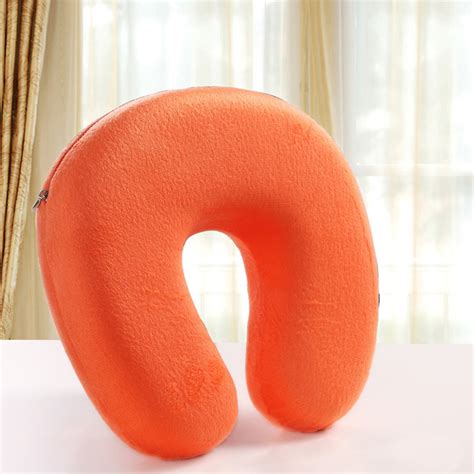 Portable U Shape Massage Memory Foam Pillow Zero Stress Healthy U Neck