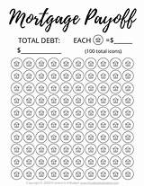 Debt Payoff Tracker Mortgage Budget Afford Jar Paying sketch template