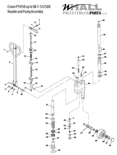 crown pth pallet jack parts diagram reviewmotorsco