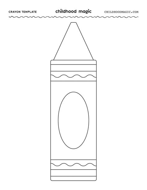 large printable crayon template