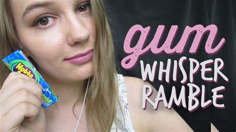 Asmr Gum Chewing And Super Close Whispering 💦 Youtube