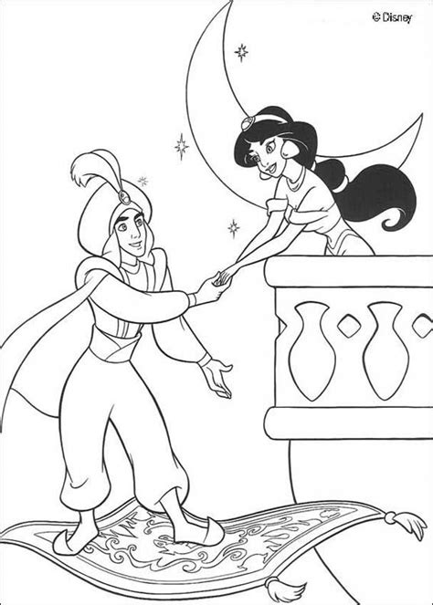 aladdin disney coloring pages print