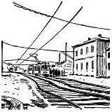 Train Streamlined sketch template