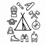 Coloring Camping Scout Cub sketch template