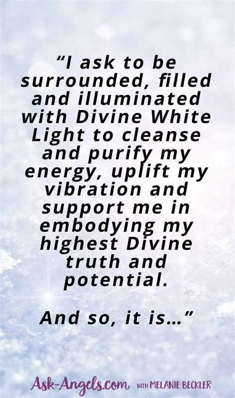 white light protection prayer cleanse protect  raise