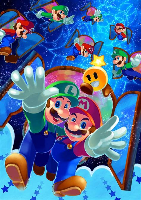 ゆうまりみ 原稿サボり中 On Twitter Super Mario Art Mario And Luigi Super Mario