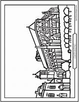 Cathedral Church Coloring Pages Sheet Catholic Roman Printable Churches Looks Know Do Saintanneshelper sketch template