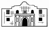 Alamo Clipart Clipground Cliparts sketch template