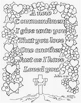 Coloring Another Pages Bible Kids John Printable Verse Color Sheets School Sunday Crafts Print Colouring Coloringpagesbymradron Adult Craft Commandment Greatest sketch template