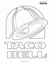 Taco Bell Coloring Logo Pages Fun Color Printable Print Popular Getdrawings Getcolorings sketch template