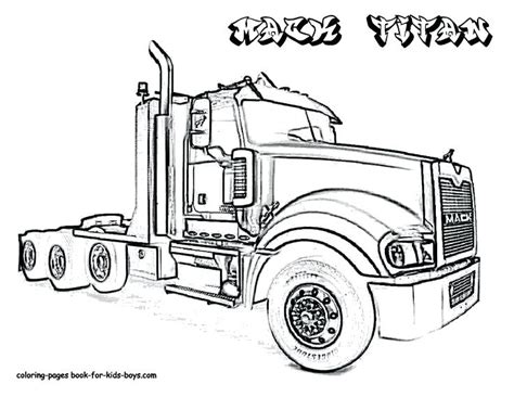 wheeler truck coloring pages  getcoloringscom  printable