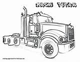 Pages Wheeler Kenworth Tow Semi Mack Mater Sheets Rig Learningprintable sketch template