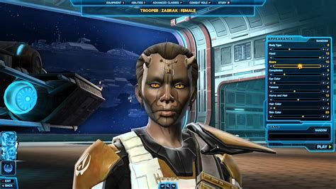 Star Wars The Old Republic Character Creation Part 1