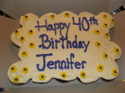Door County Custom Cakes And Cookies Jennifer S 40th Birthday Treats