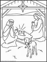 Nativity Religioso Christ Getcolorings Coloringhome Printablee Saying Fashioned Pintar Escolha Pasta sketch template