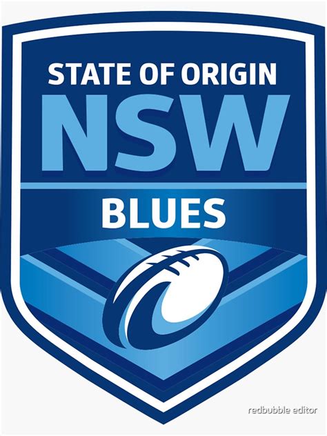 state  origin nsw blues logo sticker  sale  southsydney redbubble
