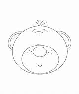 Bear Face Drawing Template sketch template