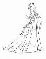 Frozen Principesse Elza Principessa sketch template