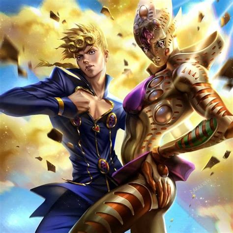 Giorno Giovanna And Gold Experience Requiem Pose Gold Experience
