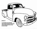 Chevy Coloring Pages Truck Pickup Printable Getcolorings Color sketch template