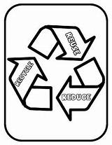 Recycle Reuse Coloring Reduce Recycling Earth Project Template Teacherspayteachers Followers sketch template