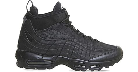 nike air max  sneaker boots  black  men black black lyst