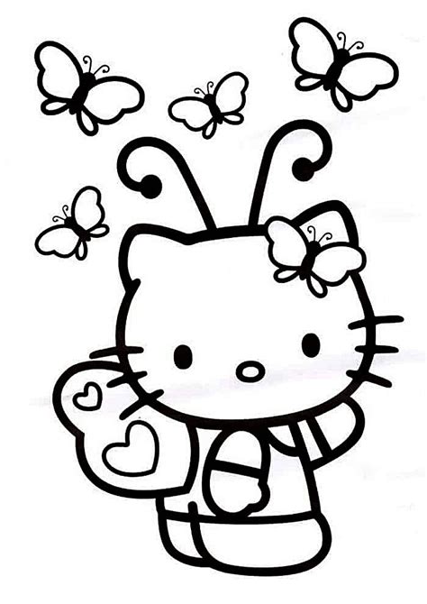 kitty coloring pages  kids