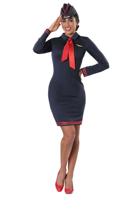 workin  skies flight attendant  women costume